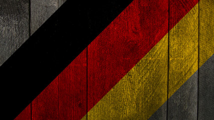 Germany flag. Germany flag on a wooden board