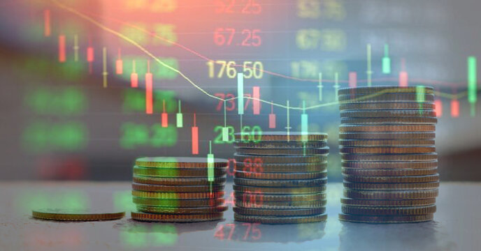 Finance and Money concept, Hope of investor concept, stack growing business