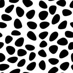 The pattern is seamless monochrome. 