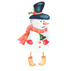 snowman with hat
