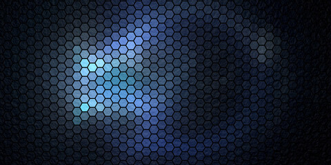 Fraktal Hintergrund Design Mosaik Blau