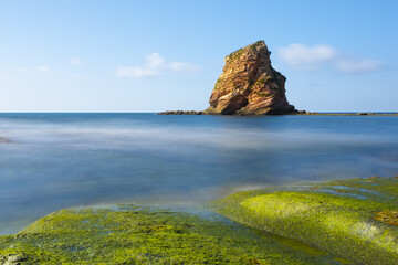 The twins on the Ondarraitz beach, Hendaye, France