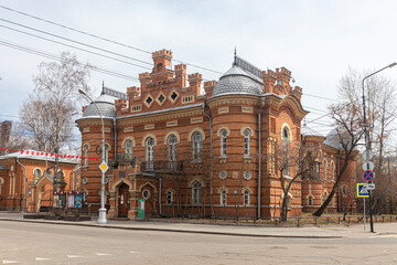 Old building of the Irkutsk Museum of Local Lore in the pseudo-Moorish style