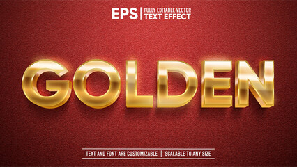 3D Luxury Golden Text on Red Carpet Text Effect