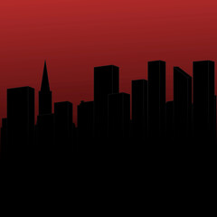 Abstract city skyline