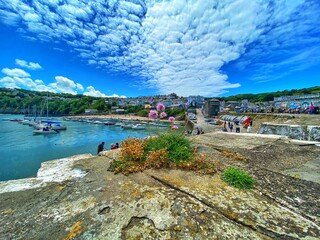 New Quay harbour West Wales