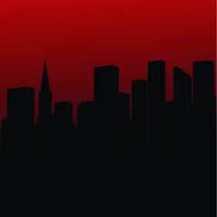 Abstract city skyline