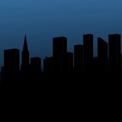 Abstract city skyline