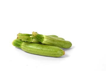 zucchini on a white background