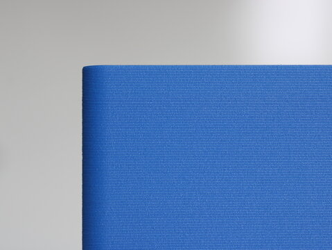 Close up of blue 3D printed surface