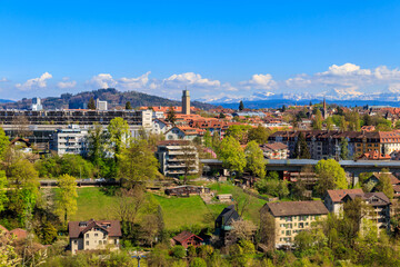 View of the old town of Bern in Switzerland