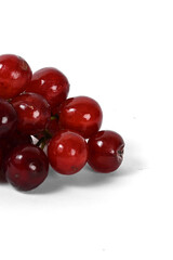 red Grapes isolated on white background