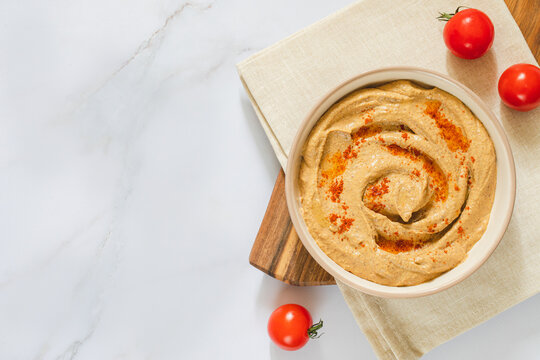 Hummus (pate, Pasta, Dip) Of Lentils Or Daal. Red Lentils And Lentil Hummus