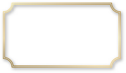 paper gold  frame design vintage style page border