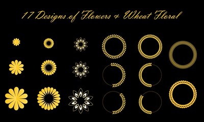 Flowers and Wheat Floral Designs