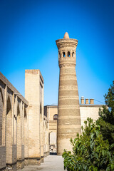 minaret, Buchara, Buxoro, Bukhara, Uzbekistan, silk road, central asia