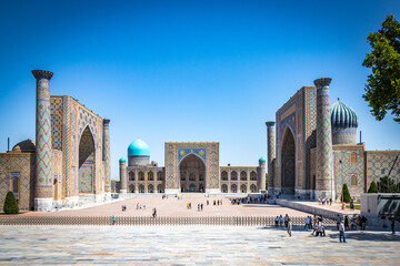 Samarkand, Registan Square, mosque, silk road, Uzbekistan, Central Asia