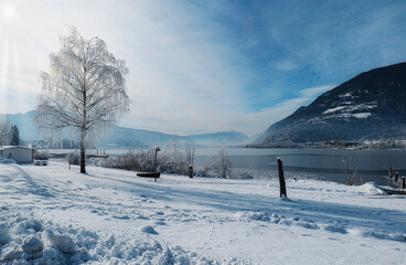 Winter am Ossiacher See, Kärnten