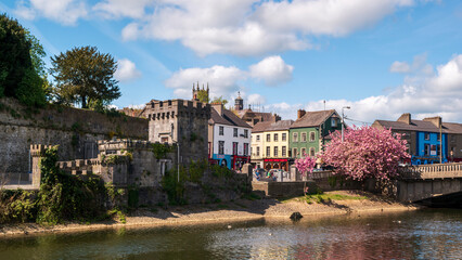 The town of Kilkenny on the River Nore - obrazy, fototapety, plakaty
