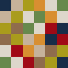 Checkered seamless pattern, geometric modern stylish colorful design for textile, fabric, wallpaper, packaging, surface.