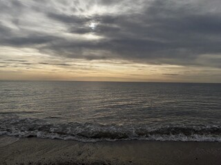 Atardecer en la playa