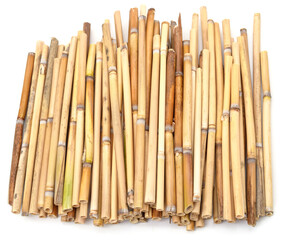 Dry yellow cane.