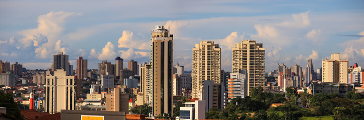 Fototapeta na wymiar Downtown Sorocaba in Brazil Eigth largest city in Sao Paulo state ,