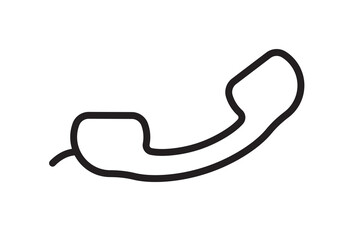 Call phone icon. Communication and support vector symbol. Telephone sign.