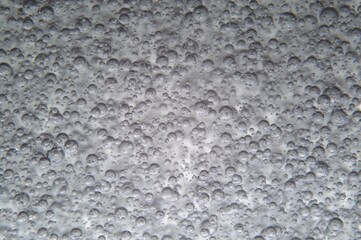 air bubbles in a transparent liquid close-up. micro