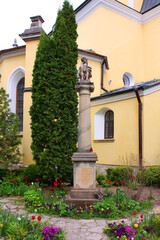 Fototapeta na wymiar Fragment of Cathedral of Peter and Paul in Kamenetz-Podolsky, Ukraine