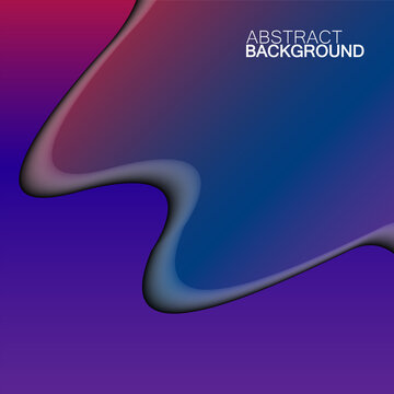 Abstract colorful banner with waves. Vector design for your ideas