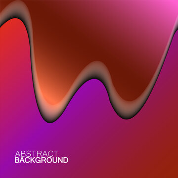Abstract colorful banner with waves. Vector design for your ideas