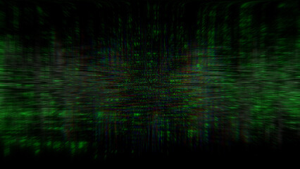 grunge cybernetic noise distorion creative dark bg - abstract 3D illustration