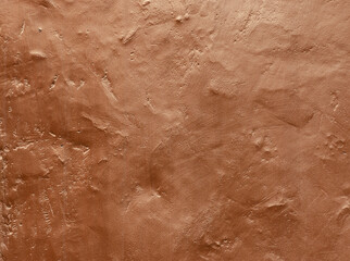 Copper metallic painted surface background. Texture of old metal copper sheet with scratch