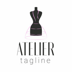 A beautiful minimalist logo for the atelier. Mannequin logo