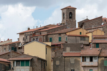 Fototapeta na wymiar Historic center of the picturesque Maremma town of Gavorrano, Italy 