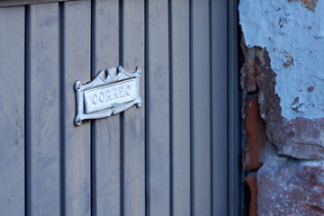 Old door mailbox
