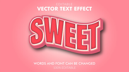Sweet Text Effect 3D