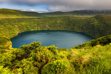 Lagoa Negra in Flores island, Azores, Portugal