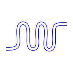 Intestine icon flat style trendy