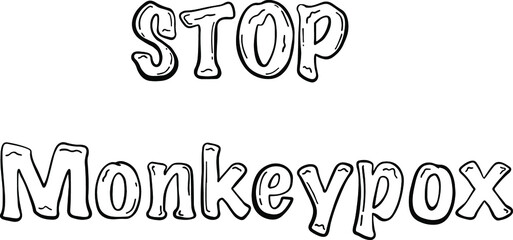 Monkeypox virus banner cartoon style vector illustration