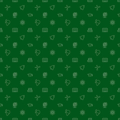 Minimalistic education vector seamless pattern for web sites, apps, packages