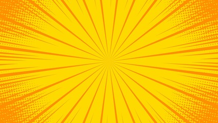Comic abstract yellow background design