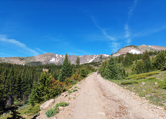 Fototapeta na wymiar Rollins Pass in summer, Colorado, United States