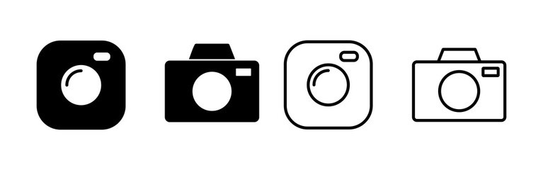 Camera icon vector. photo camera sign and symbol. photography icon.