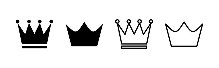 Crown icon vector. crown sign and symbol