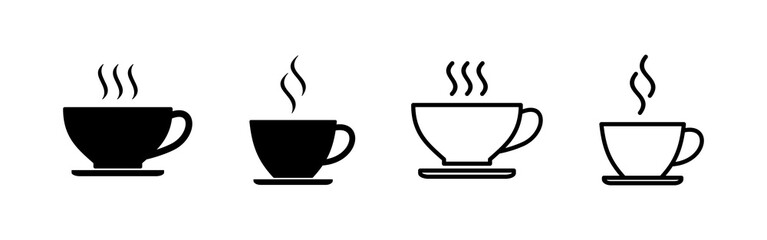 coffee cup icon vector. cup a coffee sign and symbol