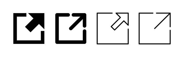 External link icon vector. link sign and symbol. hyperlink symbol