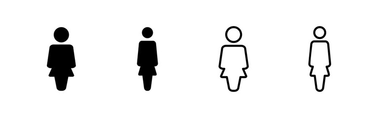 Female icon vector. woman sign and symbol