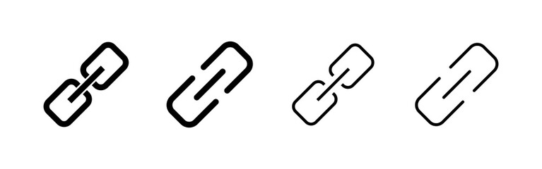 Link icon vector. Hyperlink chain sign and symbol